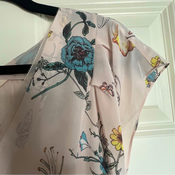 Rebecca Taylor 100% silk floral dress lined. - Picture 4 of 8